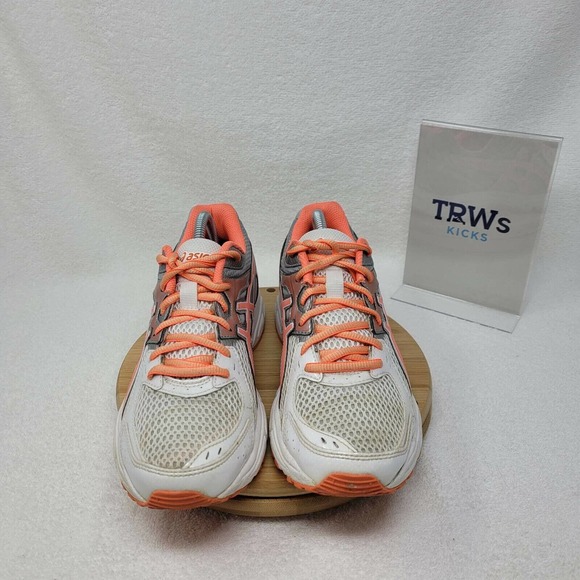 Asics Shoes - Asics Womens Gel Contend 2 Running Shoes Orange White T474N Lace Up Low Top 8 M